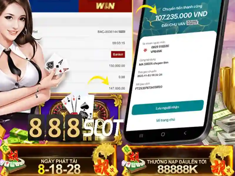 Giao diện trang chủ 888slot hiện đại và bắt mắt